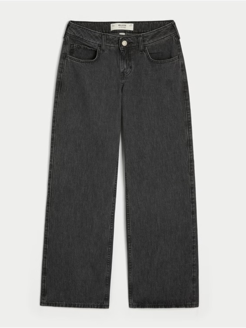 Hollister Curvy Low-Rise Baggy Black Jeans Size 29